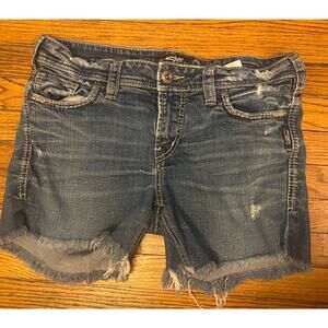 Silver Denim Cut Off Jean Shorts Women’s Size 29
